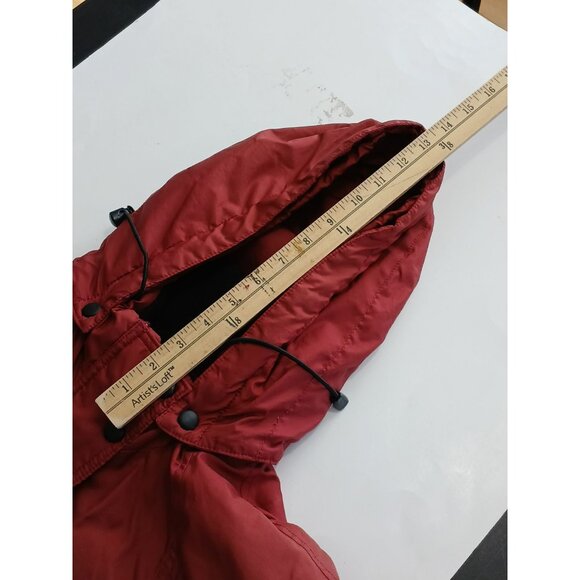 Vintage Audvik Red Winter Puffer Coat Jacket Size Medium M Made In Canada - Picture 15 of 16